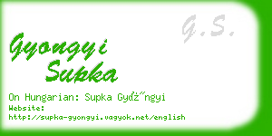 gyongyi supka business card